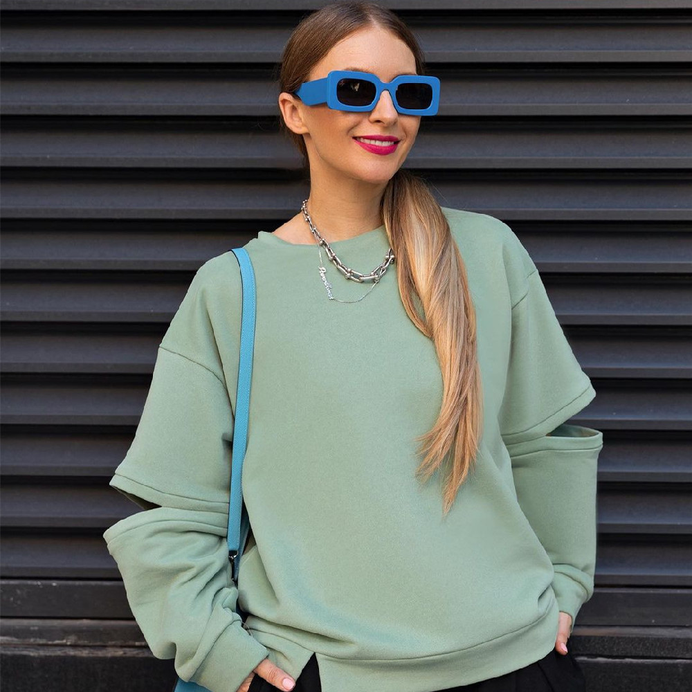 Stylischer Pullover Herzmuster Frauen - IdealeKleiden