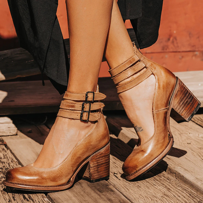 Elegante Leder Stiefel Damen