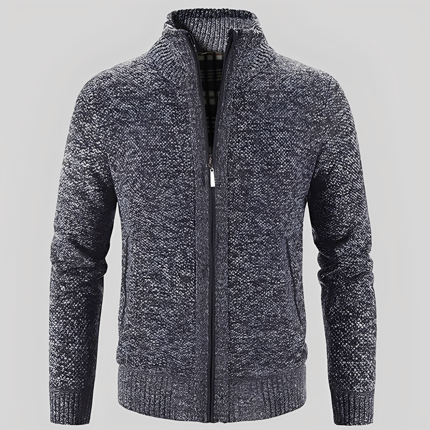 Praktischer Herren Cardigan mit Reißverschluss