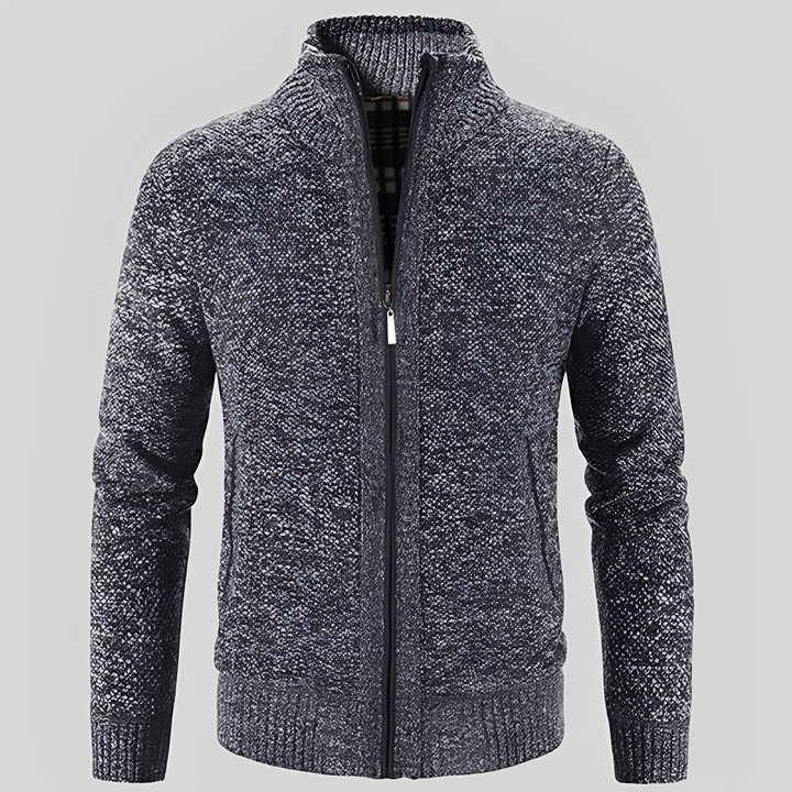 Praktischer Herren Cardigan mit Reißverschluss