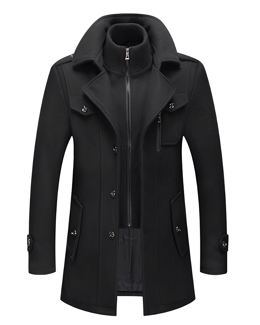 Männer Winterjacke Doppelkragen Trendy