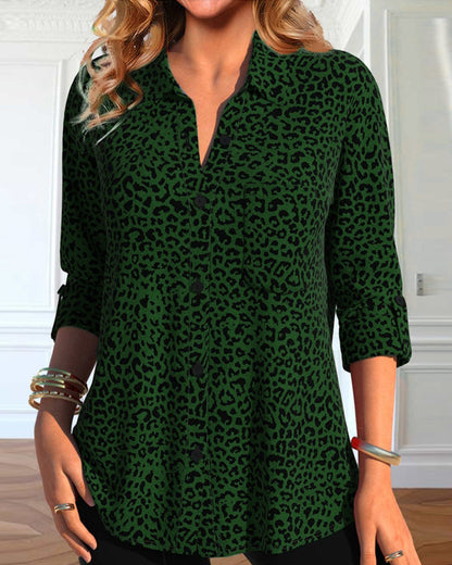 Leopardendress Elegant Reversdetail