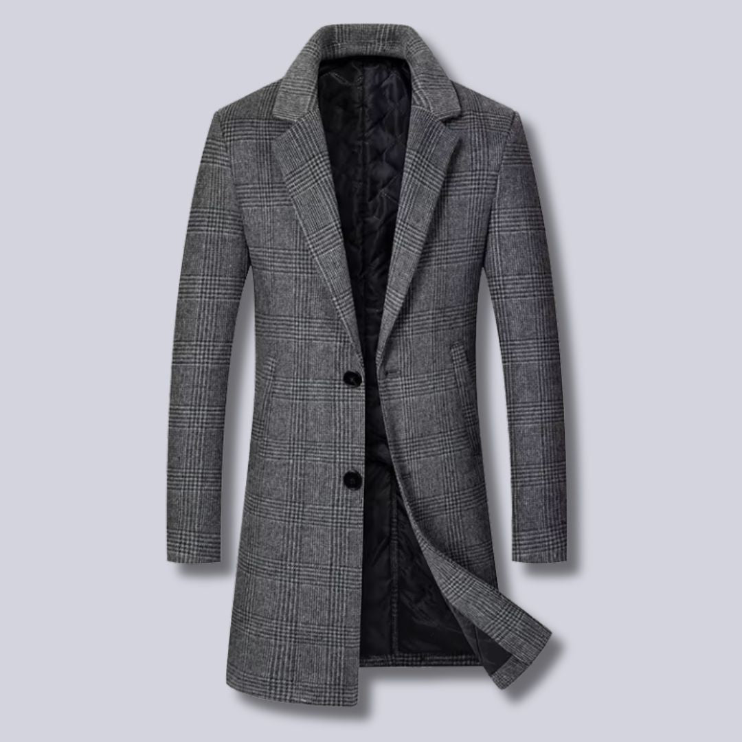 Stilvoller Karo-Trenchcoat Damen
