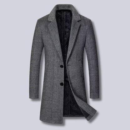 Stilvoller Karo-Trenchcoat Damen
