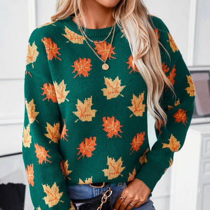 Herbststrickpullover Gemütlich Gold - IdealeKleiden