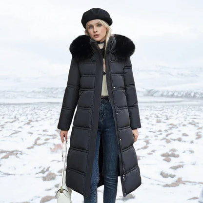 Elegante Damen-Winterjacke Luxus-Design