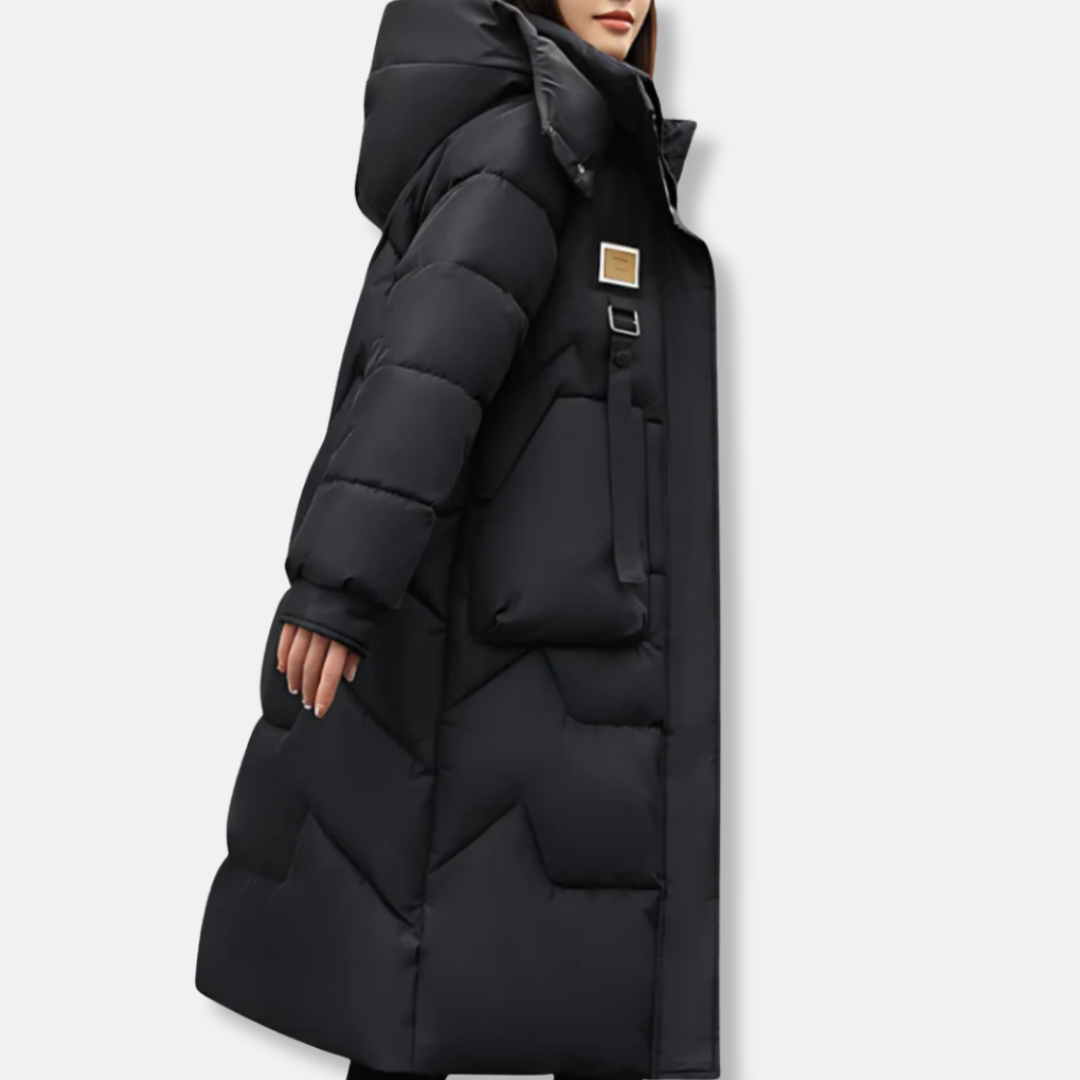 Große Damenkleid Entspannter Stil Maxi Lang