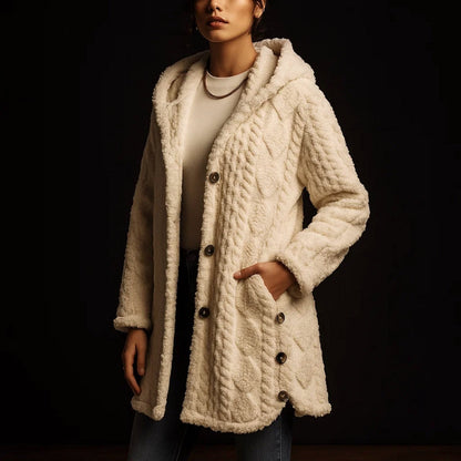 Weicher Plüschmantel Damen Nova Style