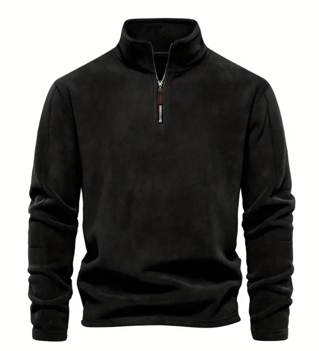 Cordpullover Halbzipper Modern Style - IdealeKleiden