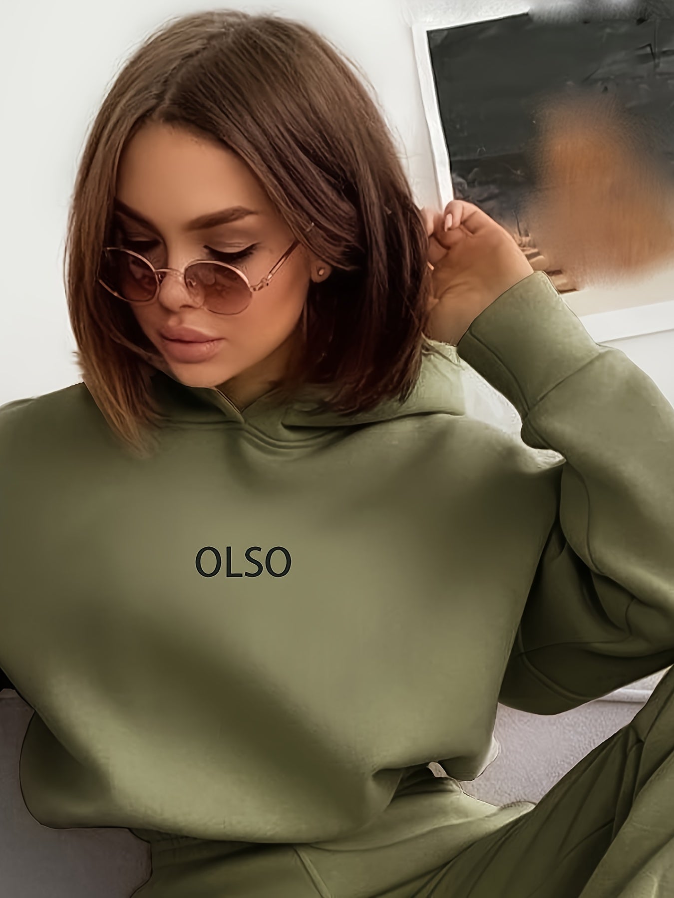 Damen Sportanzug Set: Kapuzenpullover und Jogginghose