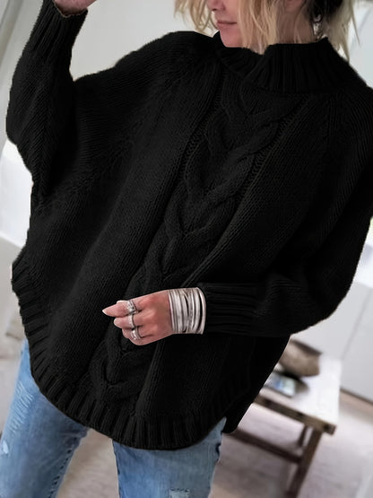 Bequemer Grobstrick Pullover Gemütlich