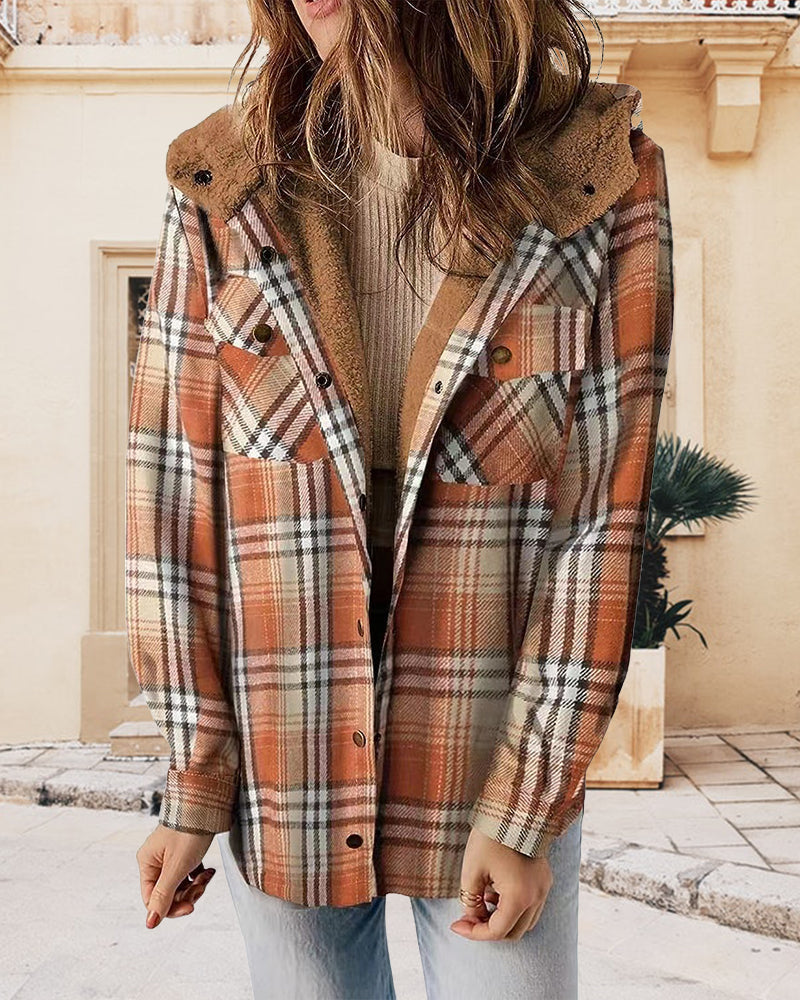 Kapuzen Wollmantel Warm Elegant