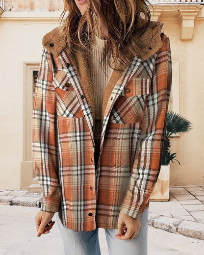Kapuzen Wollmantel Warm Elegant