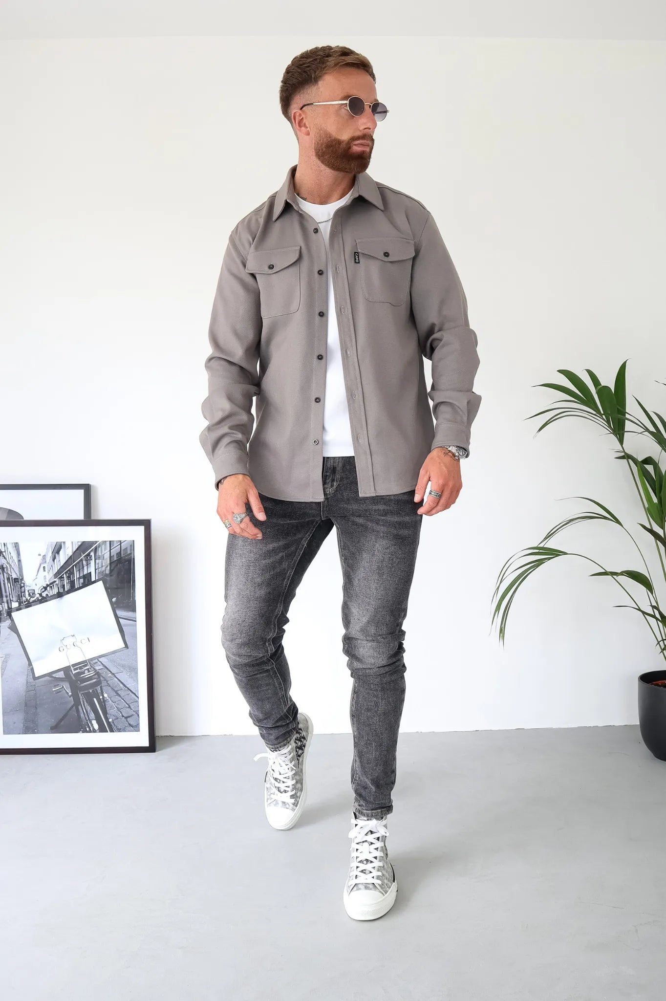 Stilvolle Damenjacke Button Down Style