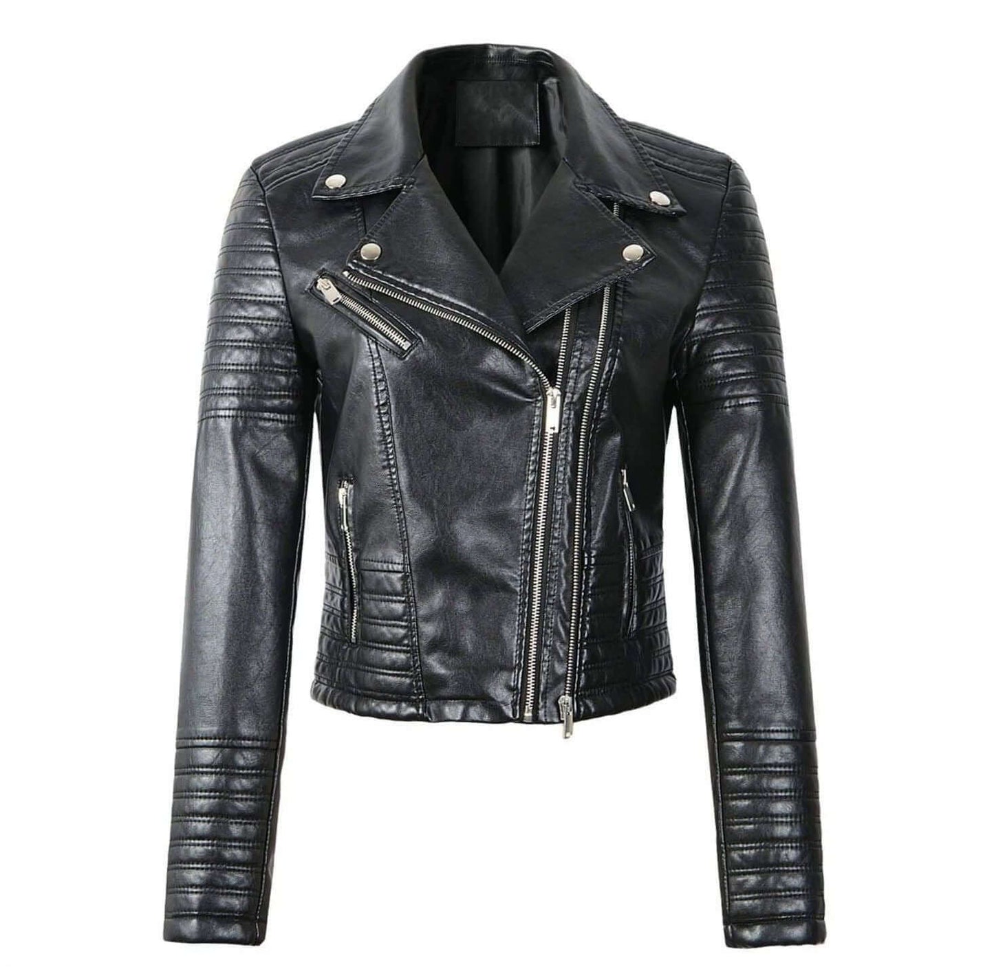 Stylische Lederjacke Damen Klassiker