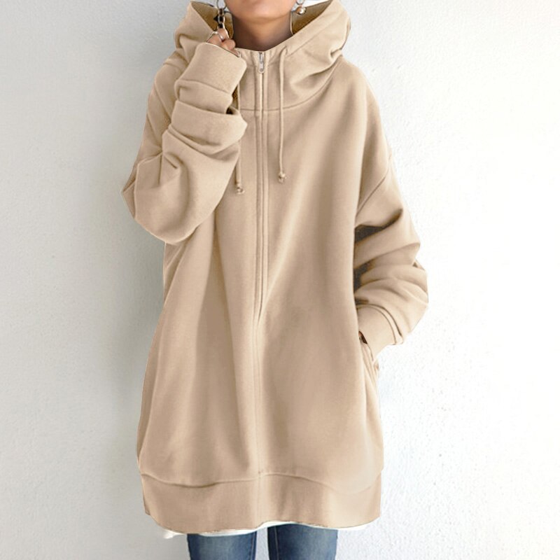 Warme Oversize Pullover mit Kapuze