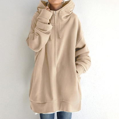 Warme Oversize Pullover mit Kapuze