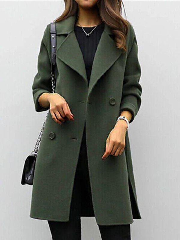 Damen Winterkleid Wolle Warm
