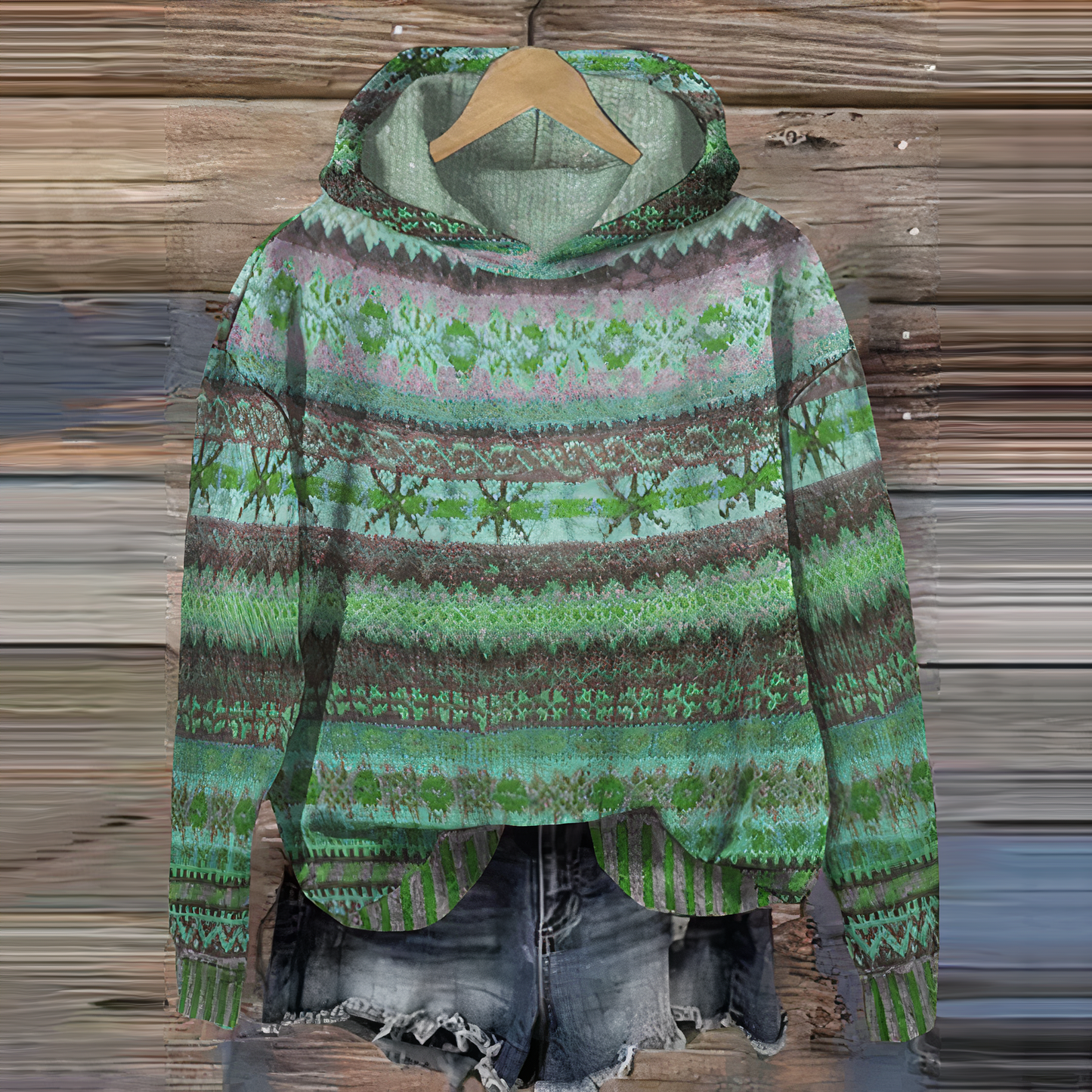 Stilvolle 3D Print Hoodie Bequem Oversized Pullover
