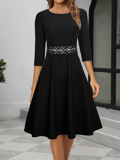 Elegantes Damenkleid Midi Länge