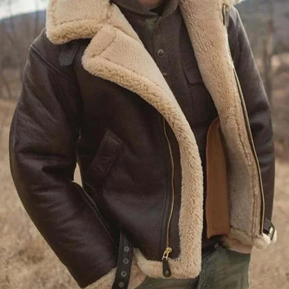 Lederjacke Herren Lammfell Style