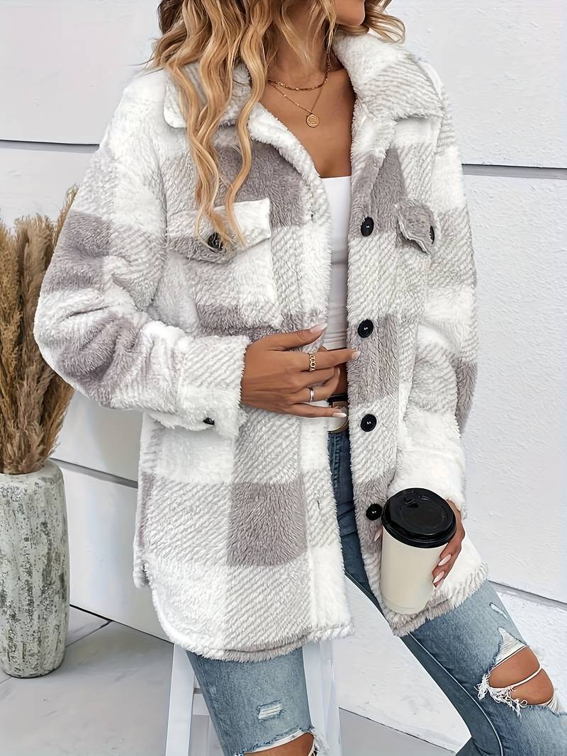Lässige Damenjacke Langarm Casual - IdealeKleiden