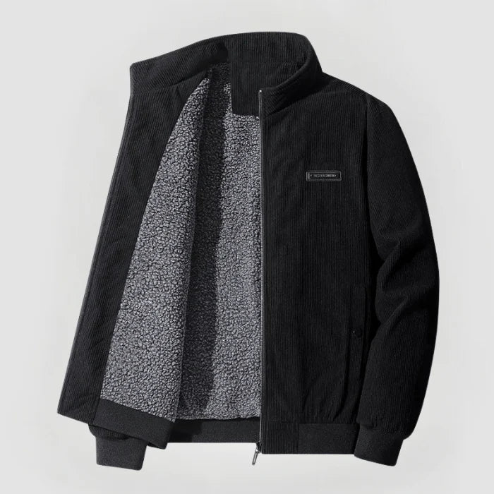 Herren Jacke Cord Warm Fleece Innenfutter