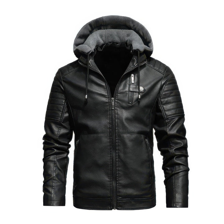 Herren Winterjacke Kapuze Warm Luxus