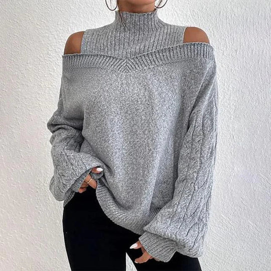 Elegantes Longsleeve Oberteil mit Offener Schulter