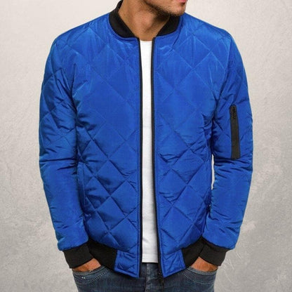 Modische Bomberjacke Diamant Muster