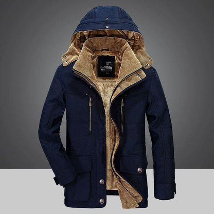 Warme Daunenjacke Winterkönig Style - IdealeKleiden