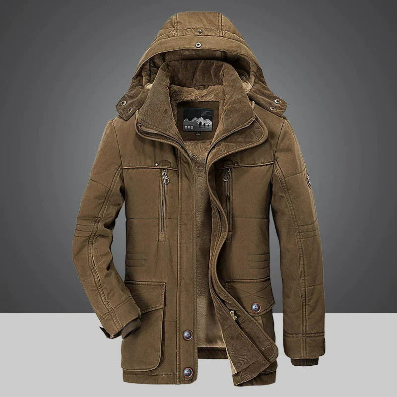 Warme Daunenjacke Winterkönig Style