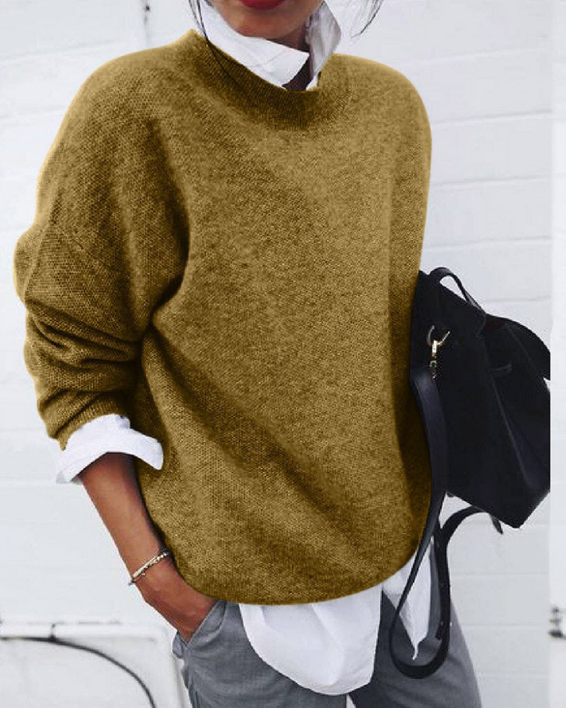 Weiche Damenpullover Bequem Moderne Style - IdealeKleiden