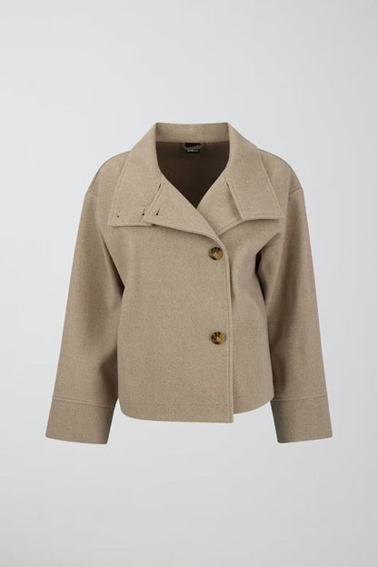 Eleganter Damen Trenchcoat Langärmlig Klassisch - IdealeKleiden