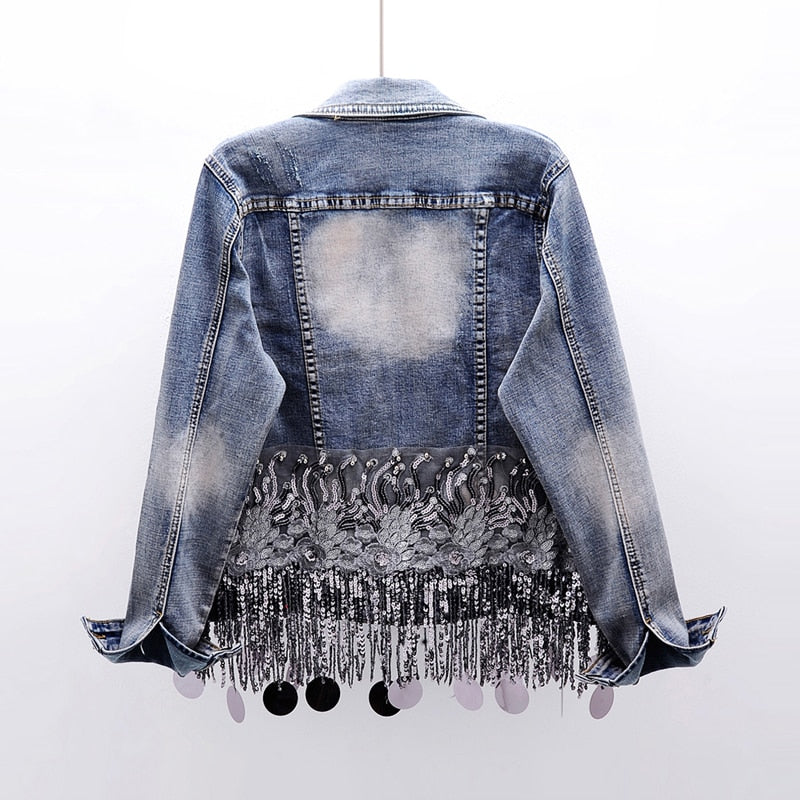 Damen Jeansjacke Bequem Sportlich - IdealeKleiden