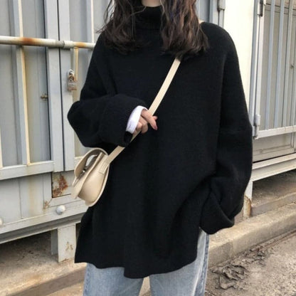 Weiche Oversized Pullover Lange Ärmel