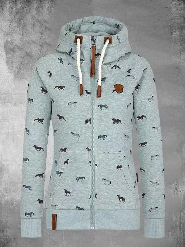 Stylisher Hoodie mit kreativem Aufdruck - IdealeKleiden
