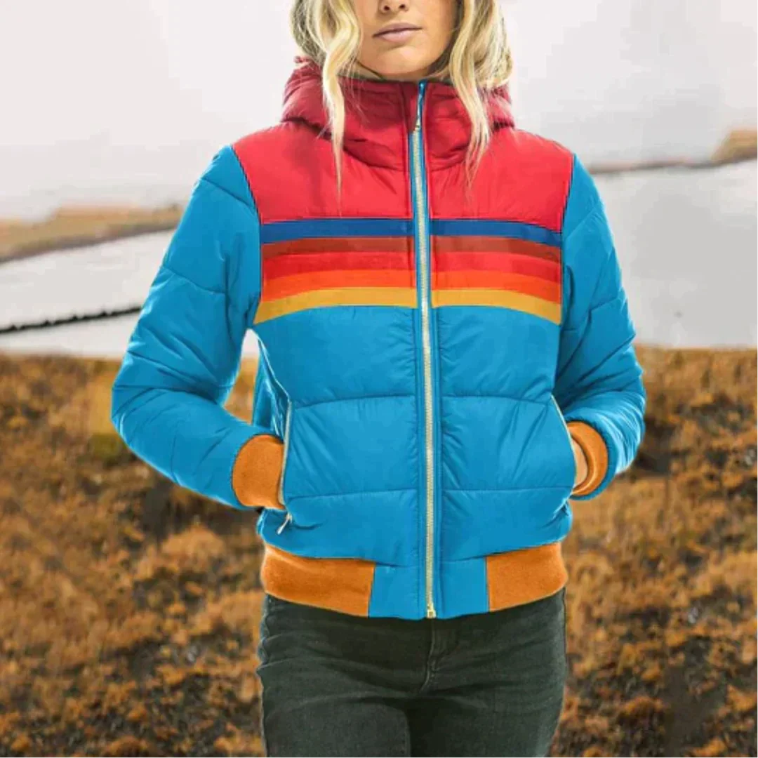 Winterjacke Frauen Hochkragen Warm - IdealeKleiden