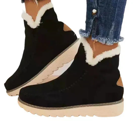 Weiche Damenstiefel Plüsch Schafsfell Qualität