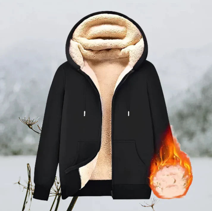 Praktische Unisex-Jacke mit Kapuze