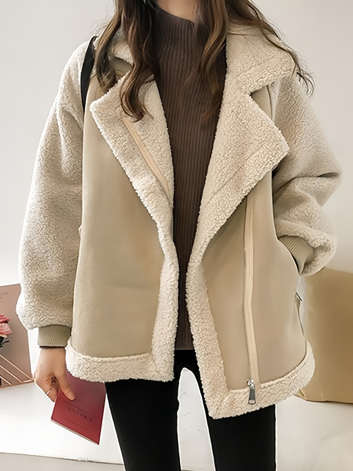 Weiche Damen Teddyjacke Bequem - IdealeKleiden