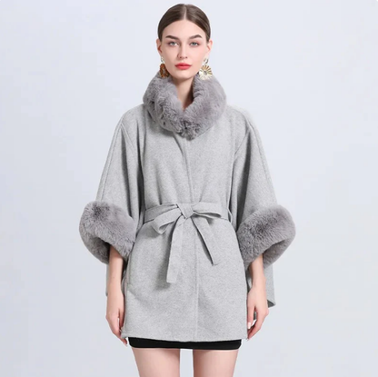 Winter-Mantel Cape Damen Elegant