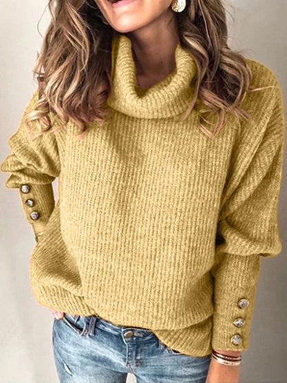Damen Pullover Hoch Taille Übergröße