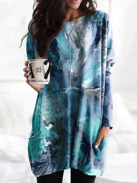 Lange Damenpullover Modern Stil