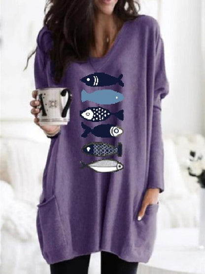 Lange Damenpullover Modern Stil