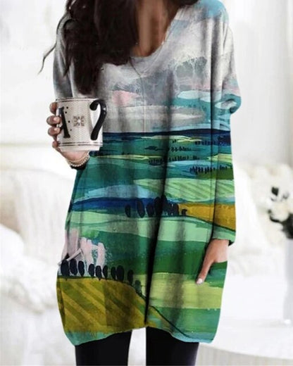Lange Damenpullover Modern Stil
