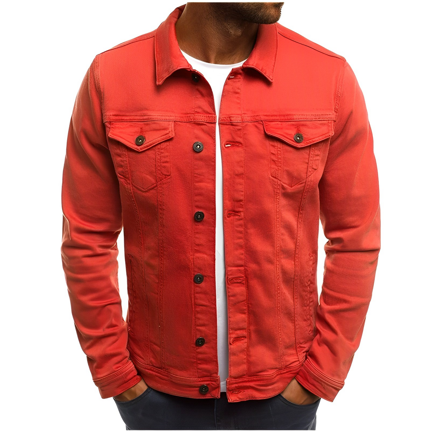 Sommerjacke Herren Jeans Blau Cool