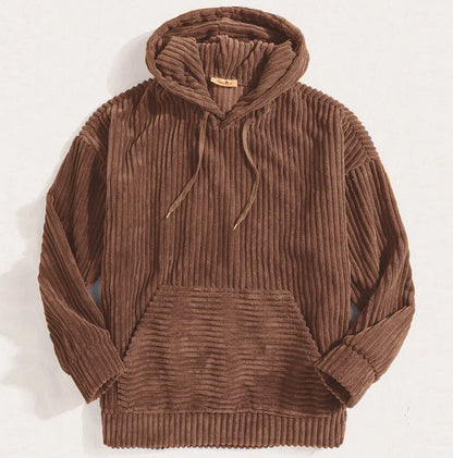 Premium Herren Kapuzenjacke Cord Modern