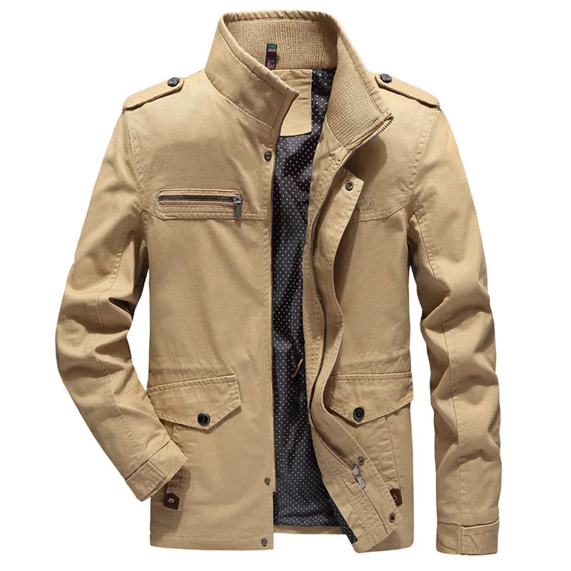Herren Cargo Jacke Herbst Outdoor - IdealeKleiden