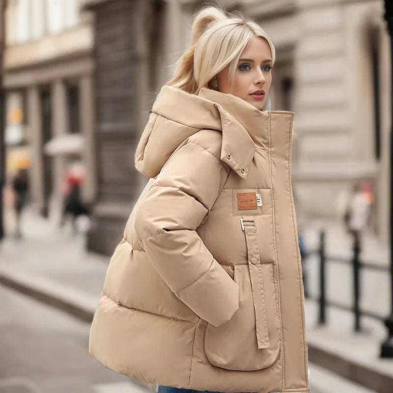 Warmes Daunenparka Damen Winter - IdealeKleiden